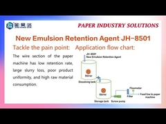 JH 8501 Geri tutma drenaj yardımcıları, beyaz su konsantrasyonunu düşürür.