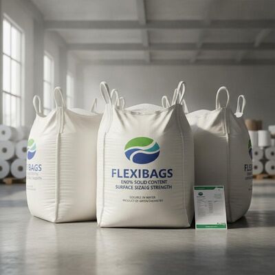 İyi bir fiyat. 30 Katı İçerikli Suda Çözünebilen Yüzey Boyutlandırma Ajanı Paketleme Seçenekleri Gelişmiş Kağıt Yüzey Mukavemeti için Tasarlanmış Flexibagler çevrimiçi