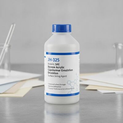 JH-325 Anyonik SAE Stiren Akrilik Kopolimer Emülsiyon Yüzey Boyutlandırma Maddesi, Kültürel Kağıtlarda Üstün Performans için Geliştirilmiş Yüzey Mukavemeti ve Mükemmel Yapışma özelliğine sahiptir